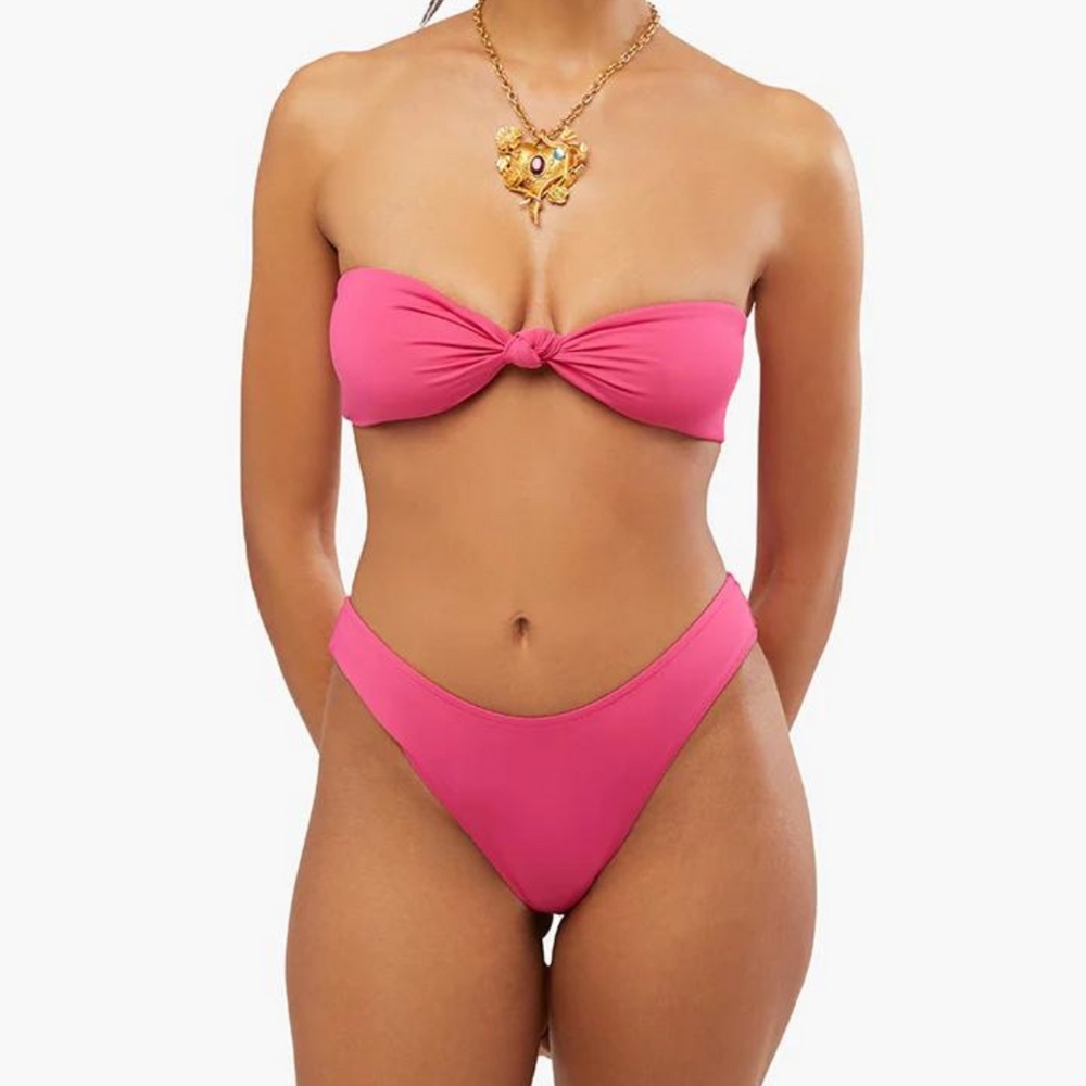 WeWoreWhat Magenta Classic Scoop Bikini Bottoms Size S | NWT
